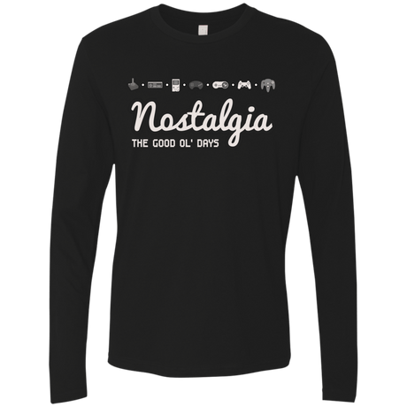 T-Shirts Black / Small Nostalgia Men's Premium Long Sleeve