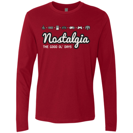 T-Shirts Cardinal / Small Nostalgia Men's Premium Long Sleeve