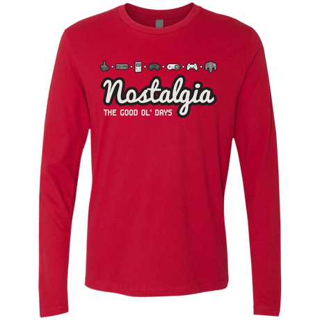 T-Shirts Red / Small Nostalgia Men's Premium Long Sleeve