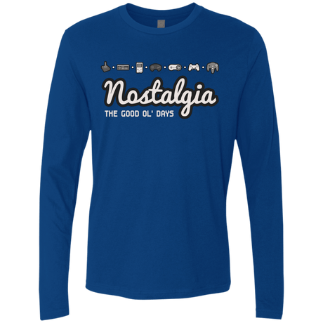 T-Shirts Royal / Small Nostalgia Men's Premium Long Sleeve