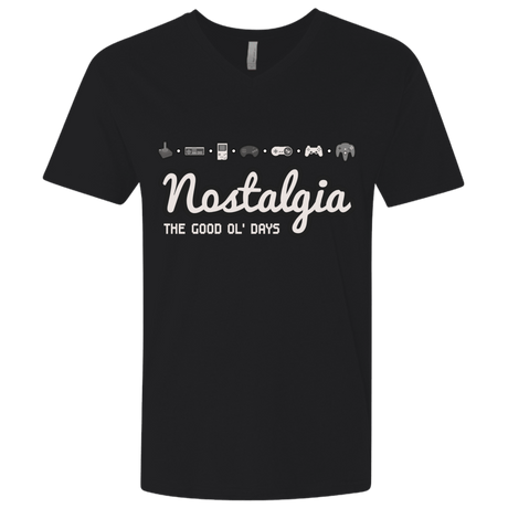 T-Shirts Black / X-Small Nostalgia Men's Premium V-Neck