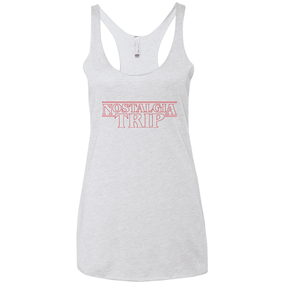 T-Shirts Heather White / X-Small Nostalgia Trip Women's Triblend Racerback Tank