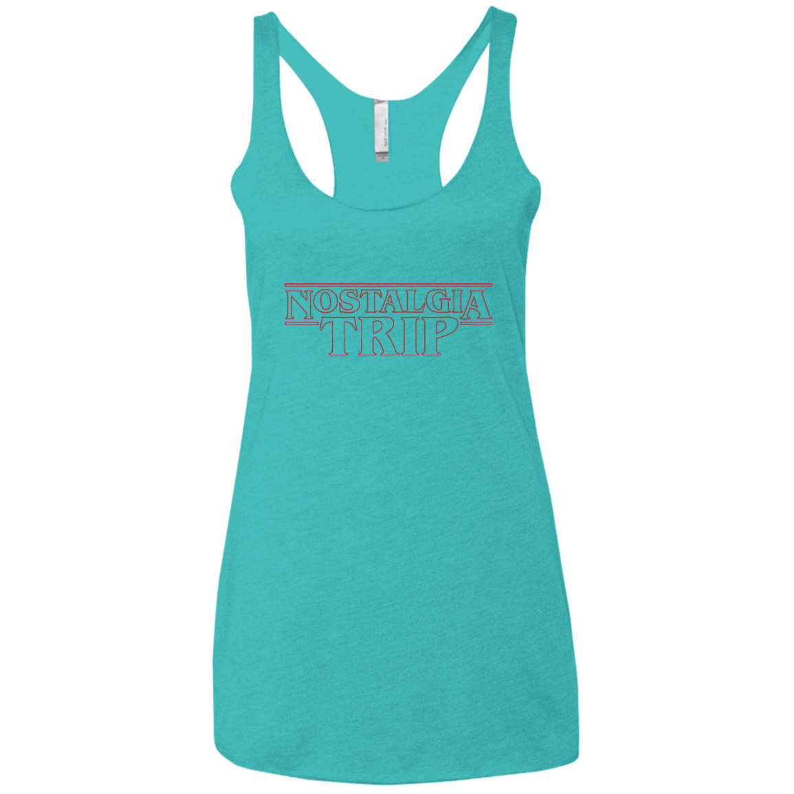 T-Shirts Tahiti Blue / X-Small Nostalgia Trip Women's Triblend Racerback Tank