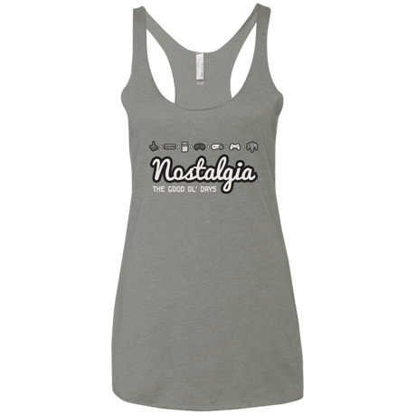 T-Shirts Venetian Grey / X-Small Nostalgia Women's Triblend Racerback Tank