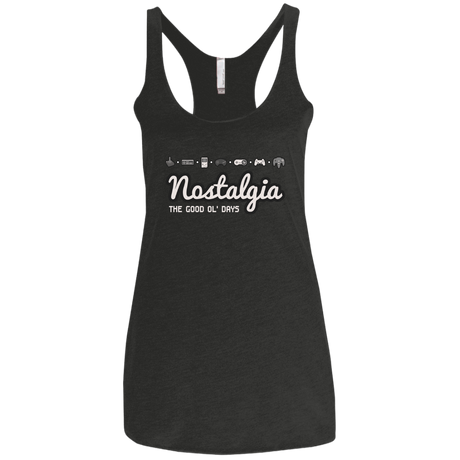 T-Shirts Vintage Black / X-Small Nostalgia Women's Triblend Racerback Tank