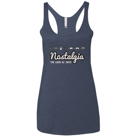 T-Shirts Vintage Navy / X-Small Nostalgia Women's Triblend Racerback Tank