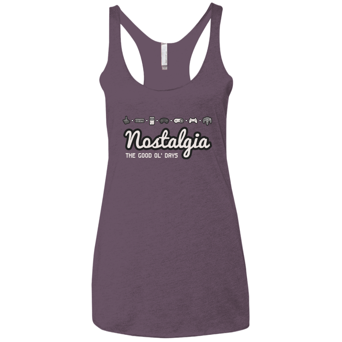 T-Shirts Vintage Purple / X-Small Nostalgia Women's Triblend Racerback Tank