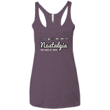 T-Shirts Vintage Purple / X-Small Nostalgia Women's Triblend Racerback Tank