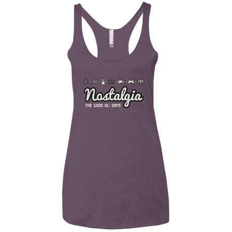 T-Shirts Vintage Purple / X-Small Nostalgia Women's Triblend Racerback Tank