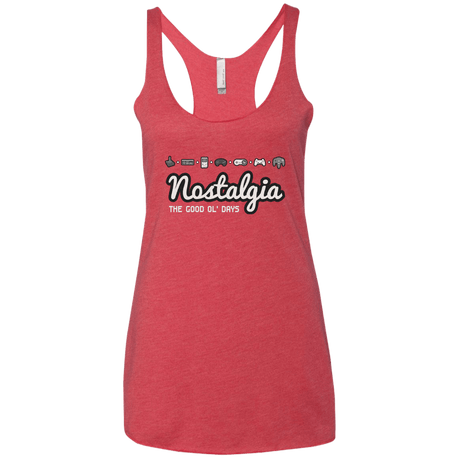 T-Shirts Vintage Red / X-Small Nostalgia Women's Triblend Racerback Tank
