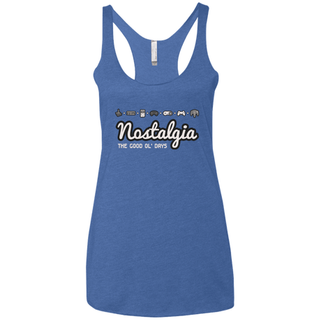 T-Shirts Vintage Royal / X-Small Nostalgia Women's Triblend Racerback Tank