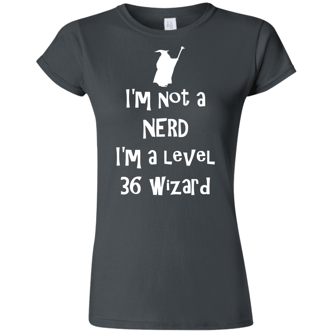 T-Shirts Charcoal / S Not a Nerd Junior Slimmer-Fit T-Shirt