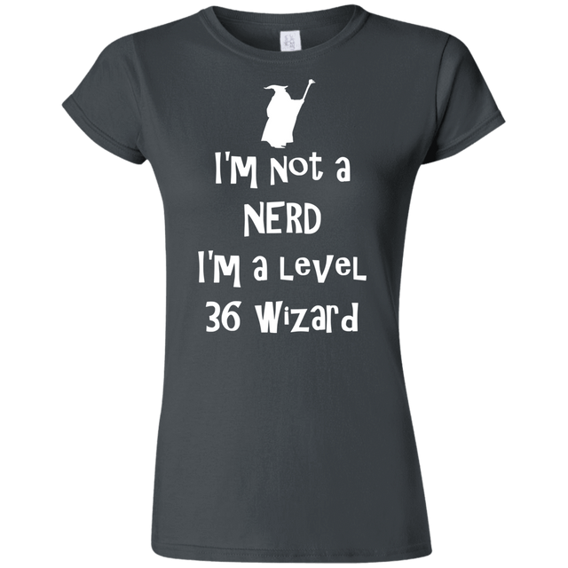 T-Shirts Charcoal / S Not a Nerd Junior Slimmer-Fit T-Shirt