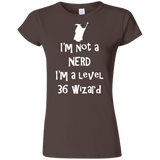 T-Shirts Dark Chocolate / S Not a Nerd Junior Slimmer-Fit T-Shirt