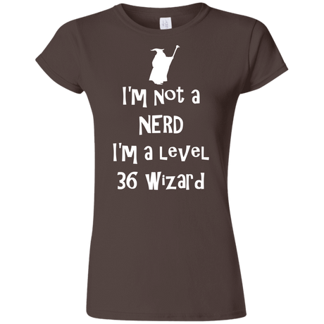 T-Shirts Dark Chocolate / S Not a Nerd Junior Slimmer-Fit T-Shirt