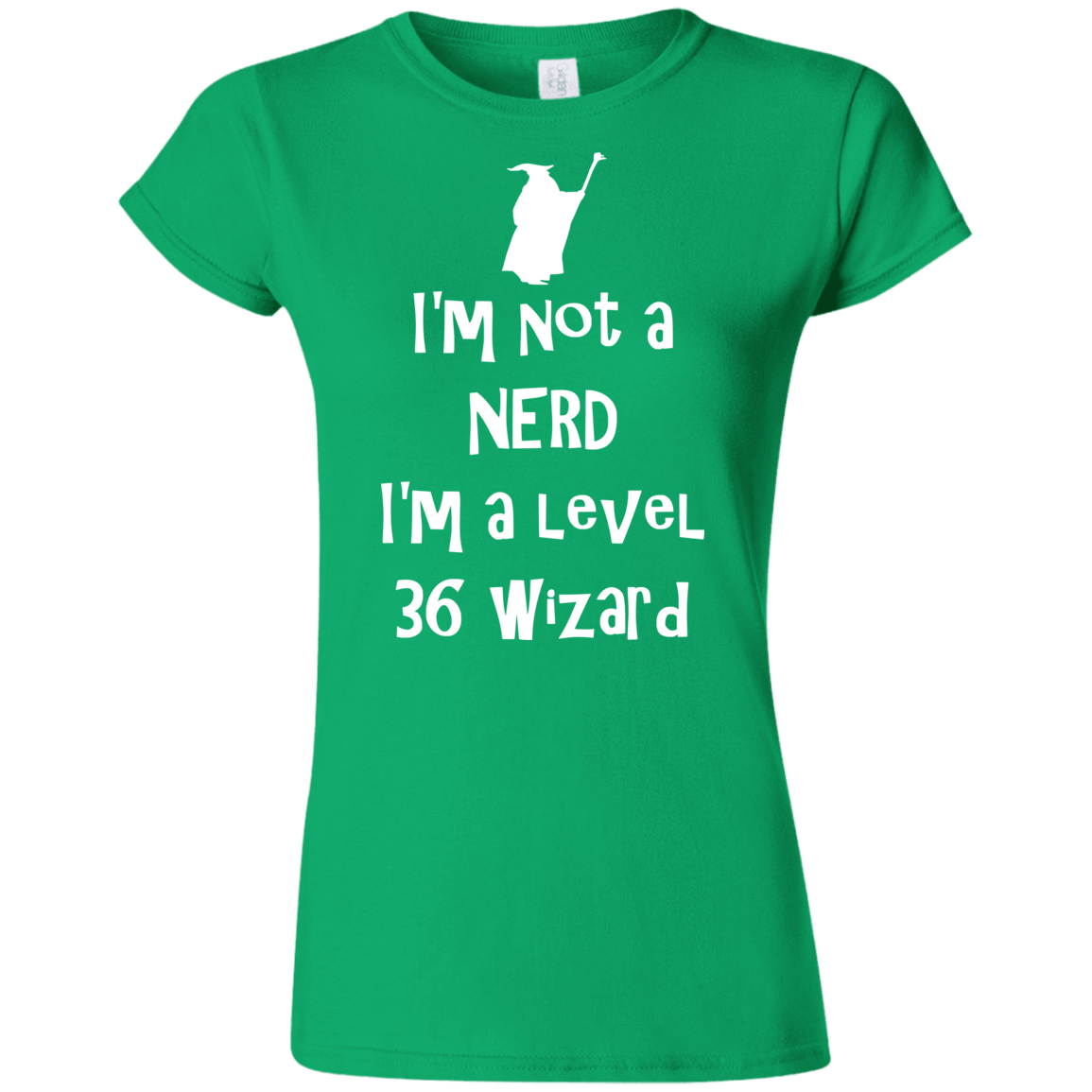 T-Shirts Irish Green / S Not a Nerd Junior Slimmer-Fit T-Shirt