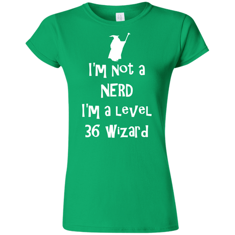 T-Shirts Irish Green / S Not a Nerd Junior Slimmer-Fit T-Shirt