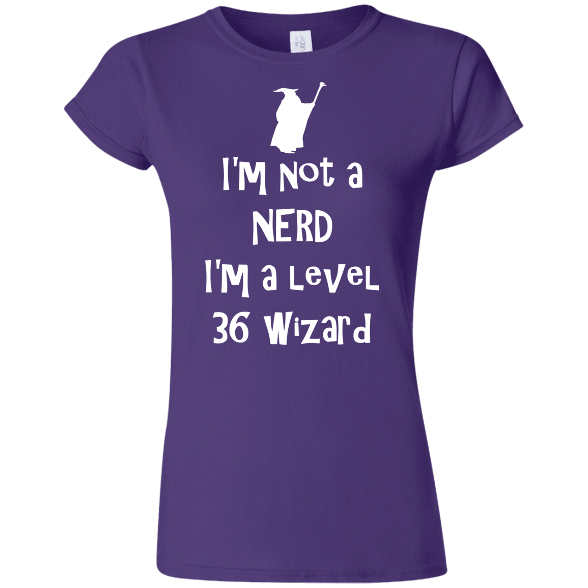 T-Shirts Purple / S Not a Nerd Junior Slimmer-Fit T-Shirt