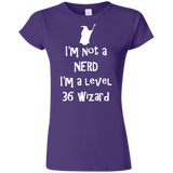 T-Shirts Purple / S Not a Nerd Junior Slimmer-Fit T-Shirt