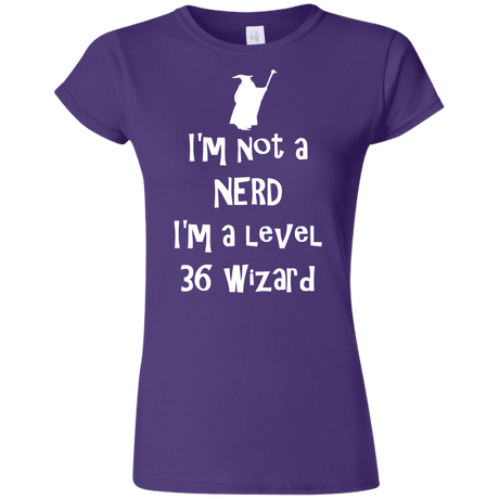 T-Shirts Purple / S Not a Nerd Junior Slimmer-Fit T-Shirt