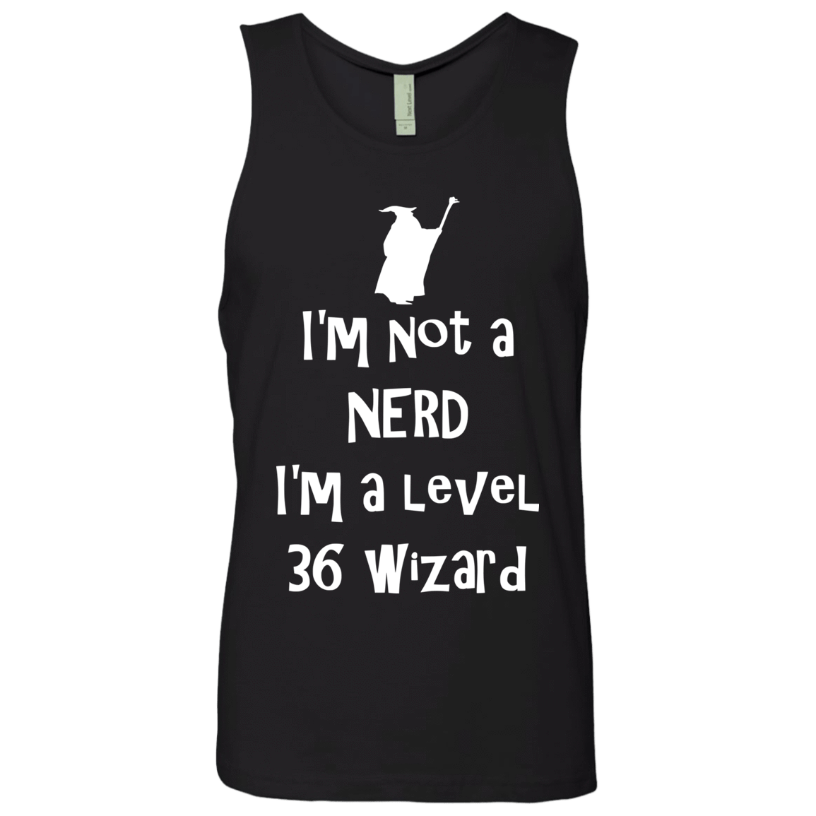 T-Shirts Black / S Not a Nerd Men's Premium Tank Top