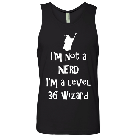 T-Shirts Black / S Not a Nerd Men's Premium Tank Top