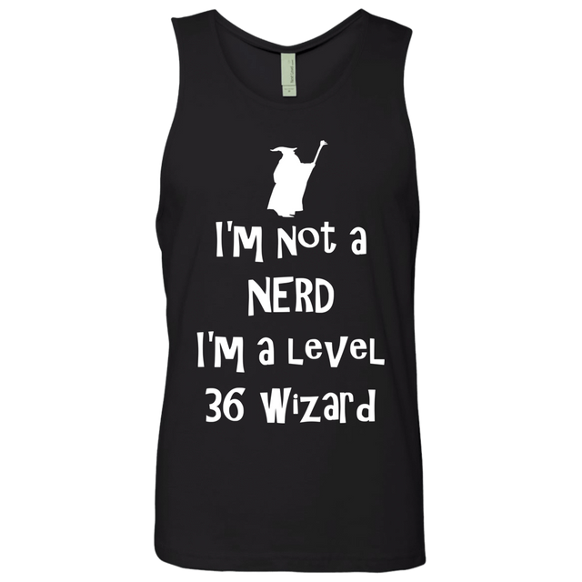 T-Shirts Black / S Not a Nerd Men's Premium Tank Top