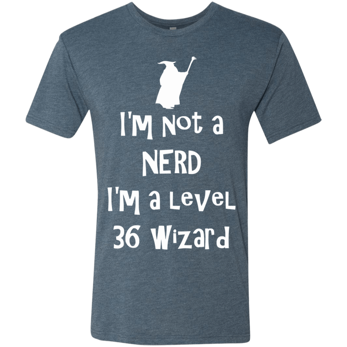 T-Shirts Indigo / S Not a Nerd Men's Triblend T-Shirt