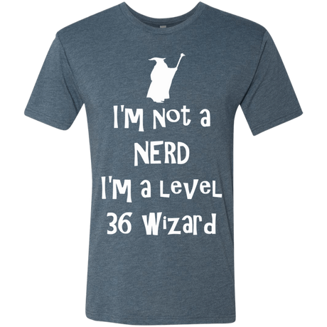 T-Shirts Indigo / S Not a Nerd Men's Triblend T-Shirt