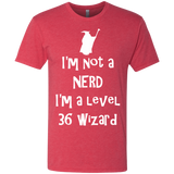 T-Shirts Vintage Red / S Not a Nerd Men's Triblend T-Shirt