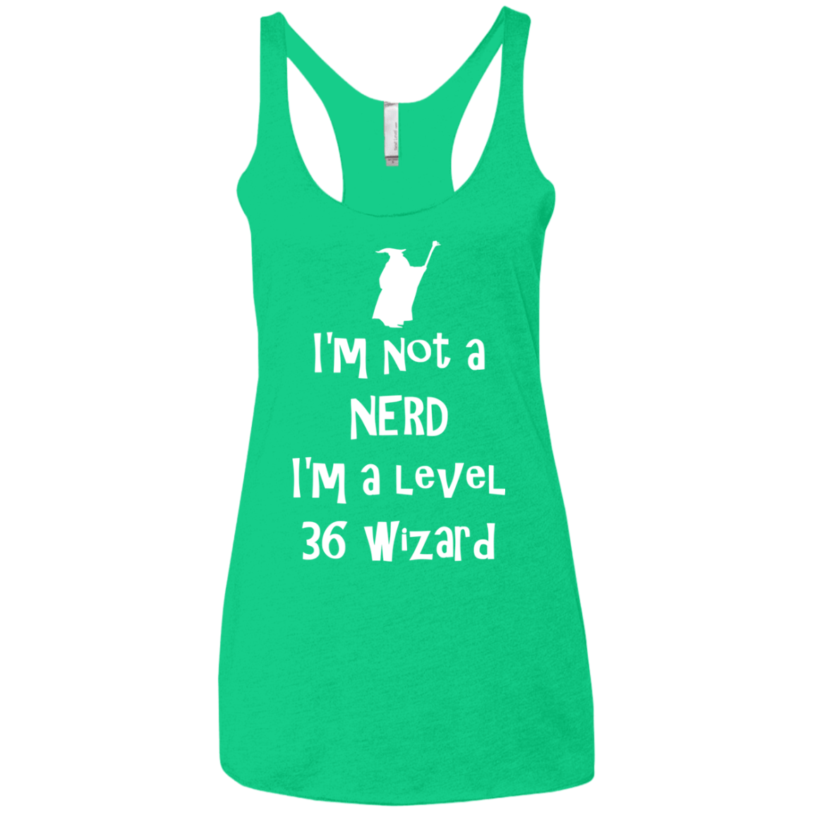 Not a Nerd Women's Triblend Racerback Tank