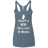 Not a Nerd Women's Triblend Racerback Tank