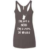 Not a Nerd Women's Triblend Racerback Tank