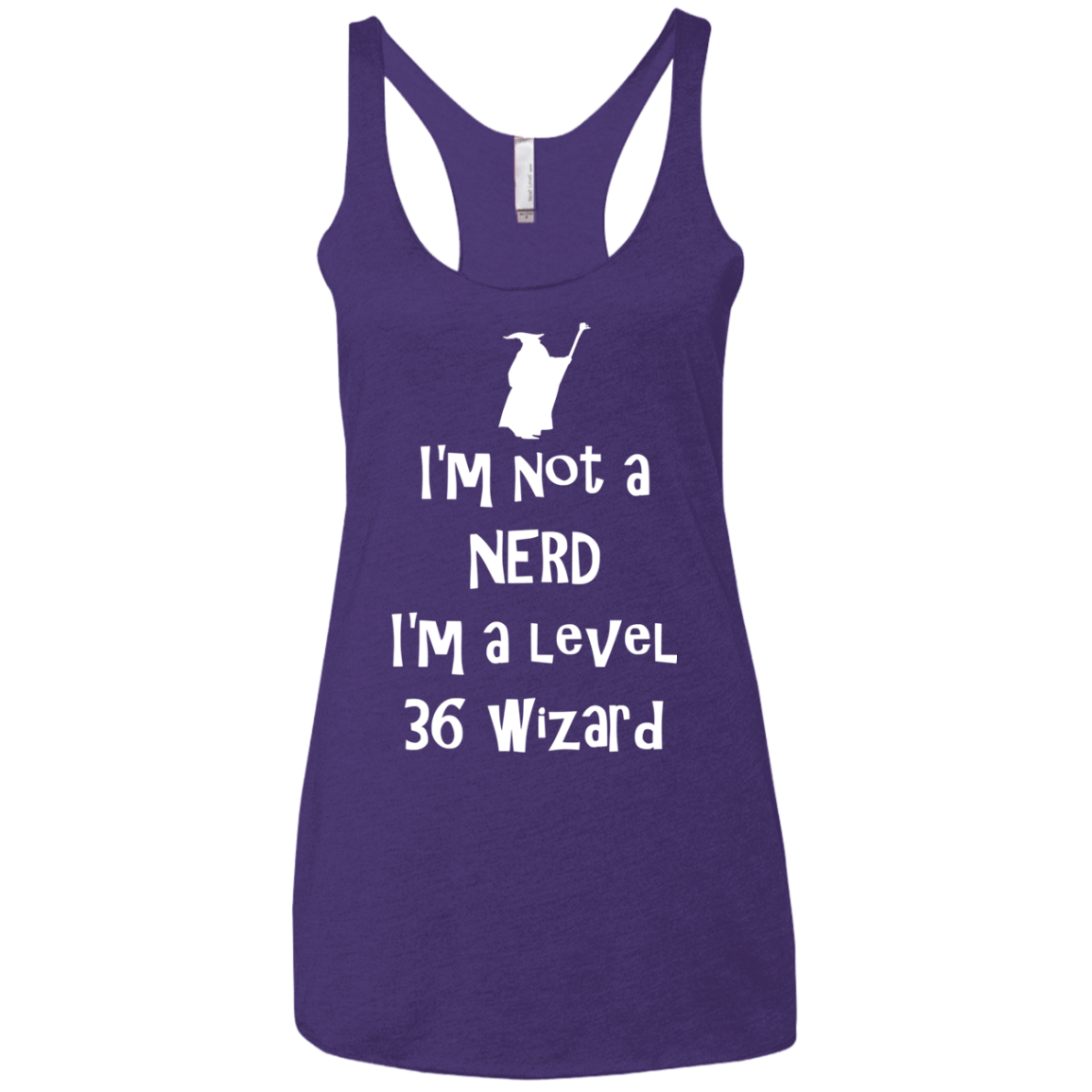 Not a Nerd Women's Triblend Racerback Tank
