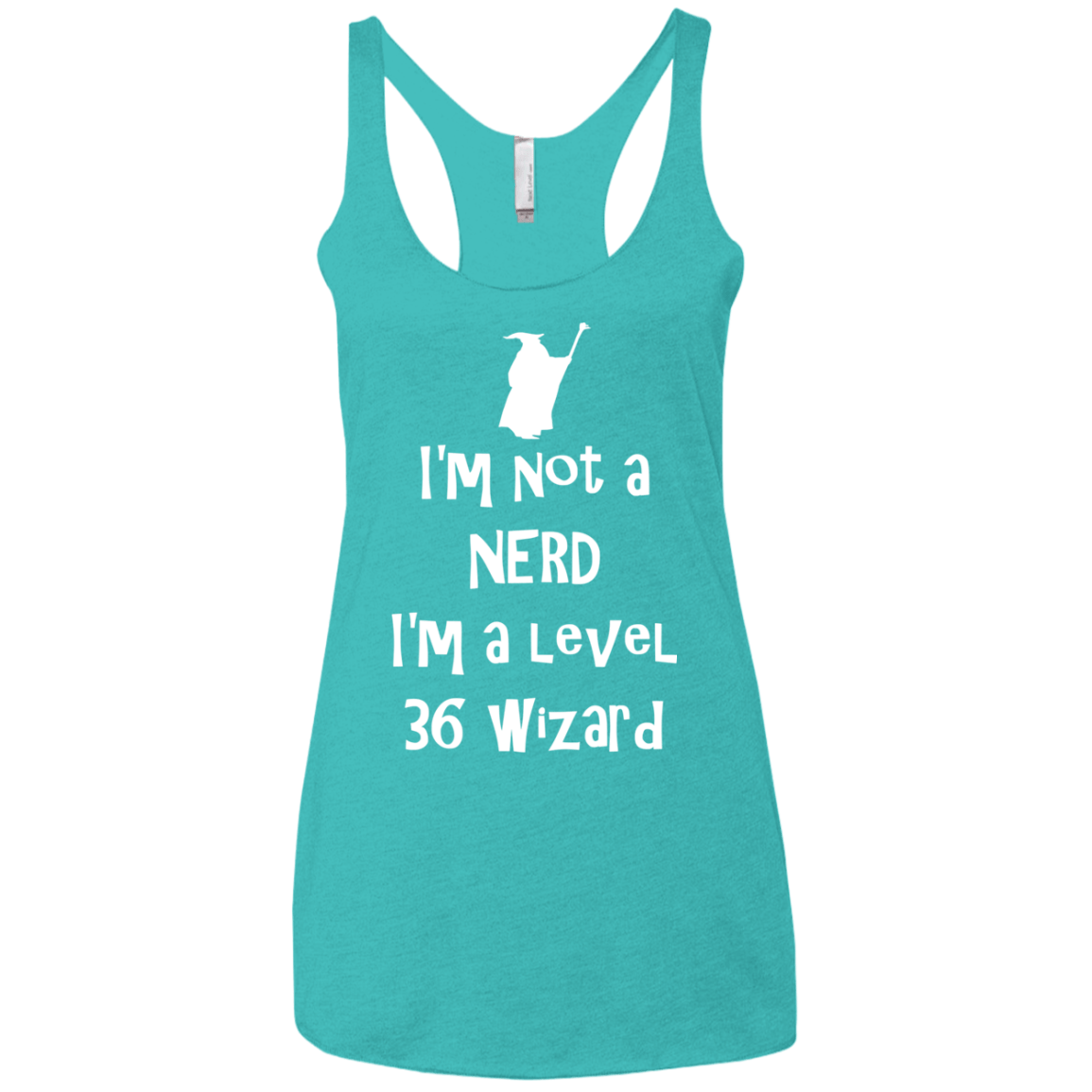 Not a Nerd Women's Triblend Racerback Tank
