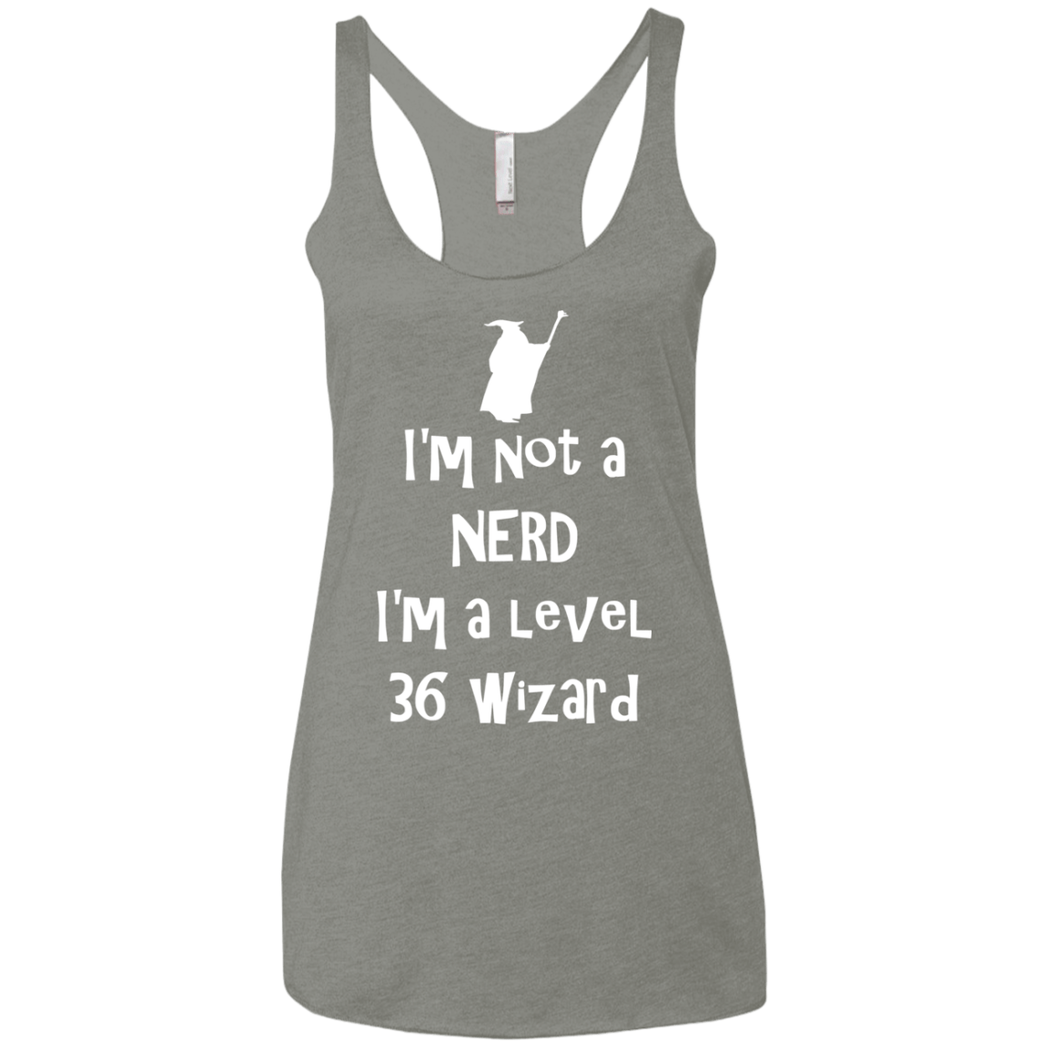 Not a Nerd Women's Triblend Racerback Tank