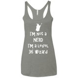 Not a Nerd Women's Triblend Racerback Tank