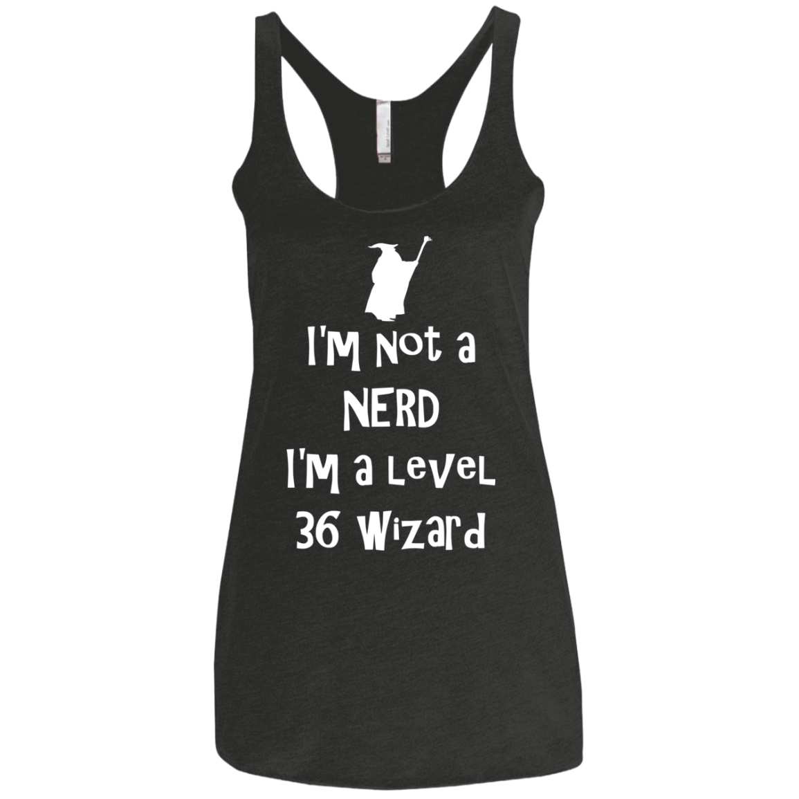 Not a Nerd Women's Triblend Racerback Tank