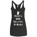 Not a Nerd Women's Triblend Racerback Tank