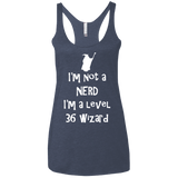 Not a Nerd Women's Triblend Racerback Tank