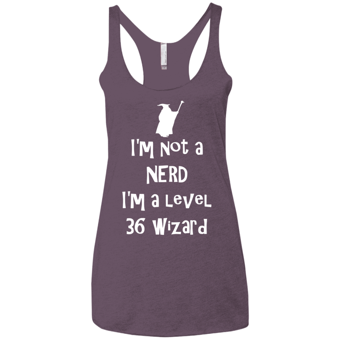 Not a Nerd Women's Triblend Racerback Tank