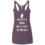 Not a Nerd Women's Triblend Racerback Tank