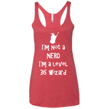 Not a Nerd Women's Triblend Racerback Tank