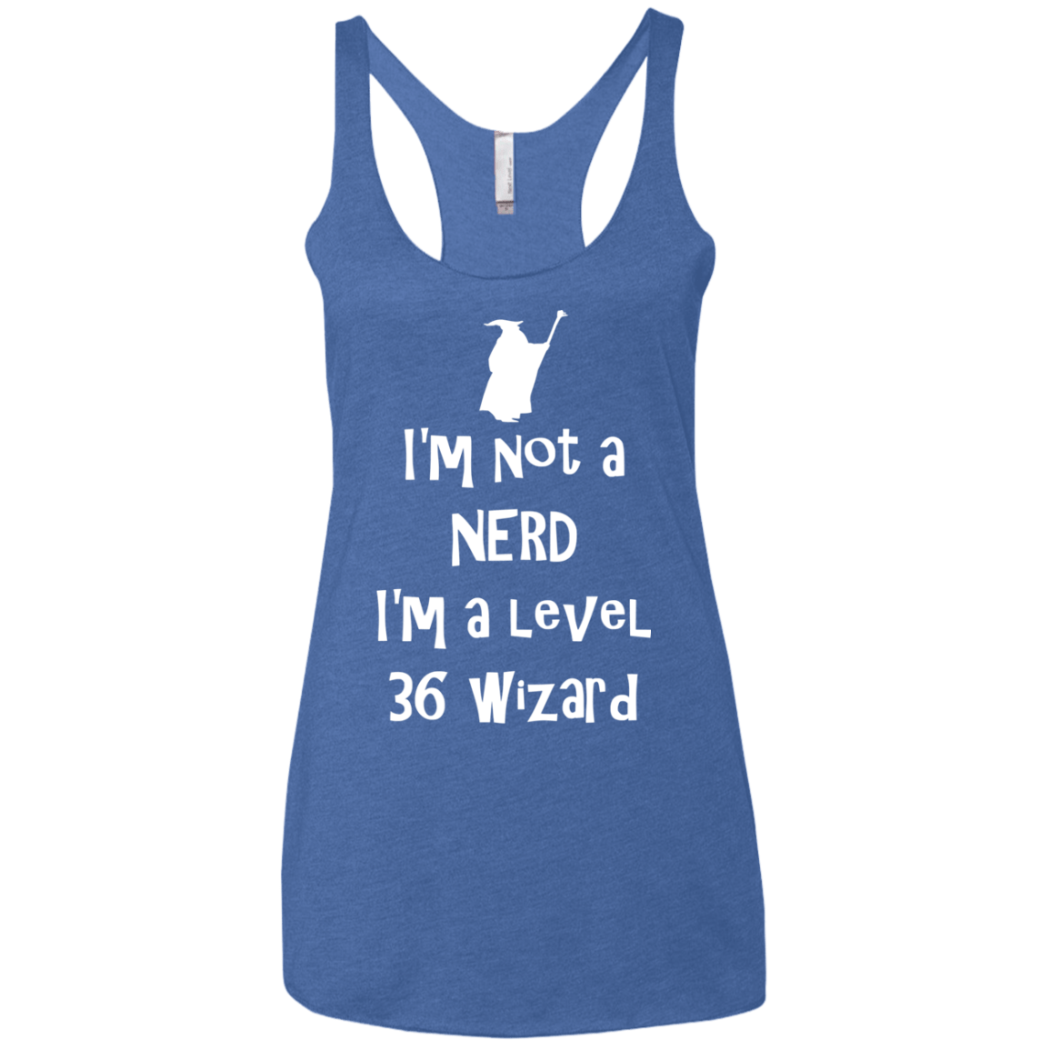 Not a Nerd Women's Triblend Racerback Tank
