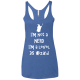Not a Nerd Women's Triblend Racerback Tank
