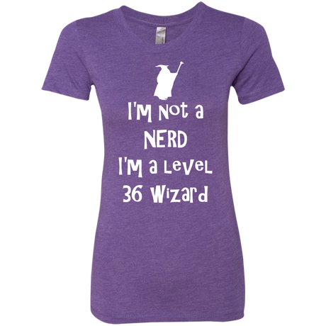 T-Shirts Purple Rush / S Not a Nerd Women's Triblend T-Shirt
