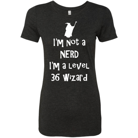 T-Shirts Vintage Black / S Not a Nerd Women's Triblend T-Shirt