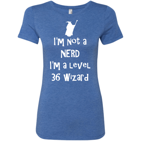 T-Shirts Vintage Royal / S Not a Nerd Women's Triblend T-Shirt