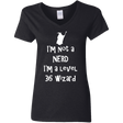 T-Shirts Black / S Not a Nerd Women's V-Neck T-Shirt