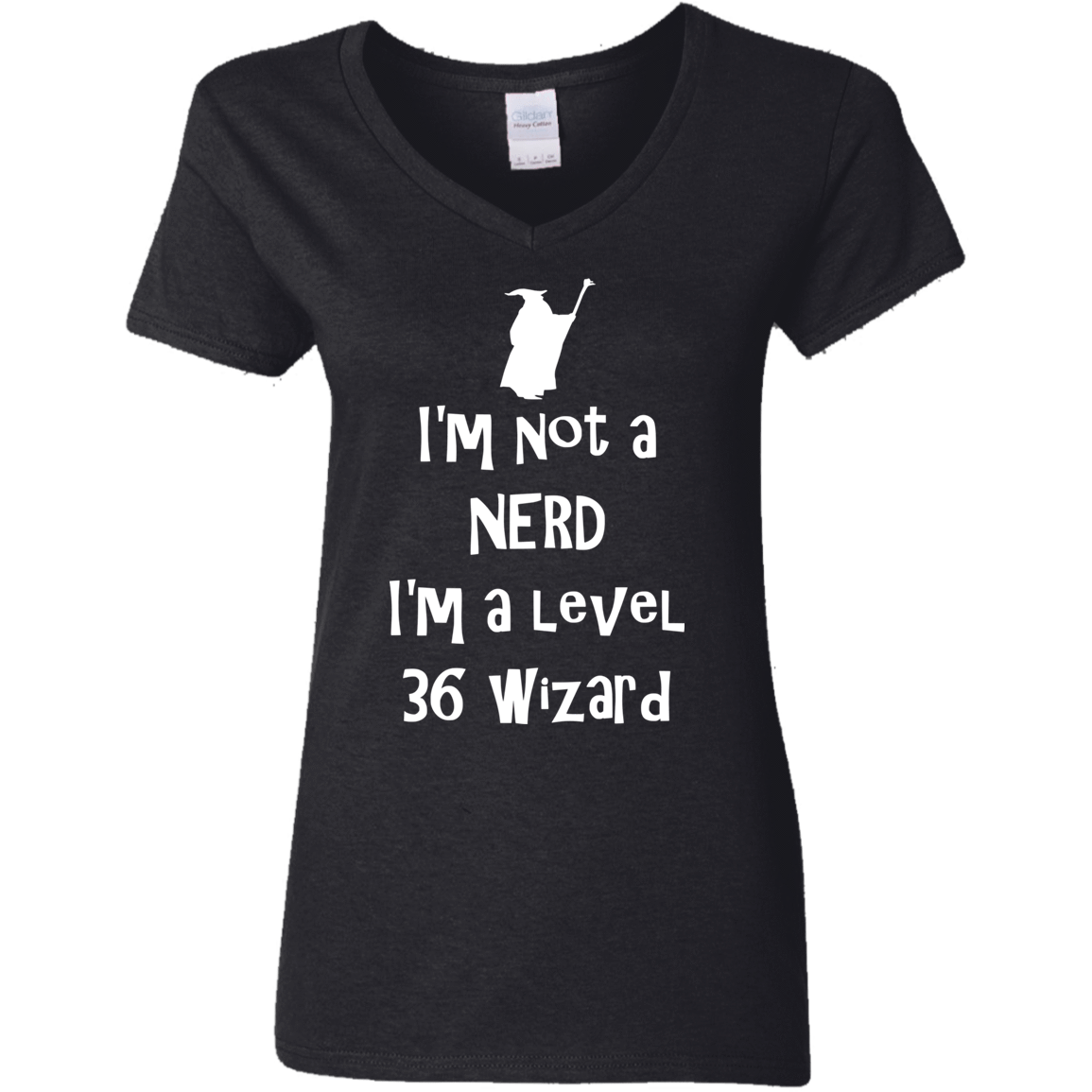 T-Shirts Black / S Not a Nerd Women's V-Neck T-Shirt